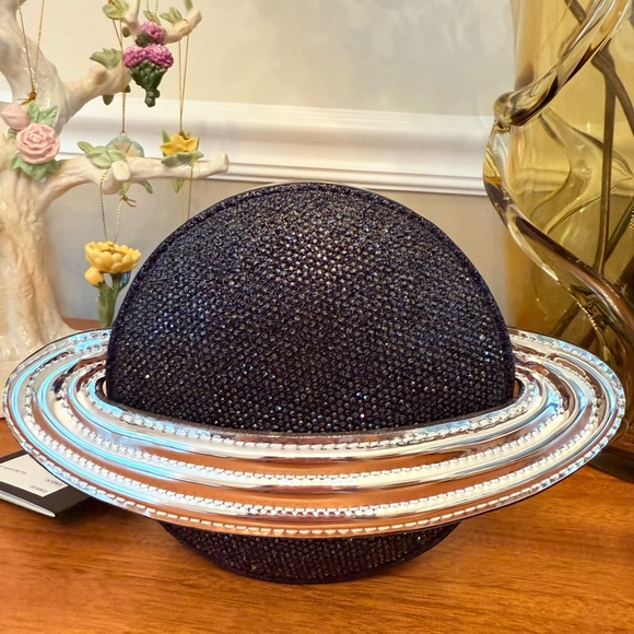 kate spade Handbags - Novelty kate spade Black and Silver Saturn Space Crossbody Purse